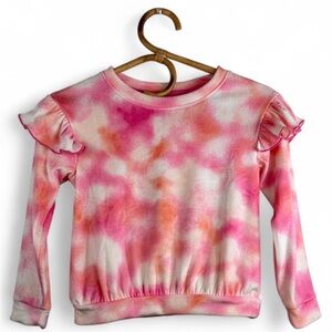 Cat & Jack Pink and Orange Tie-Dye Kids Shirt size 5T